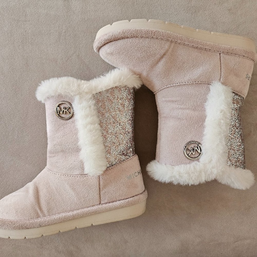 Michael Kors - Pink Furry Boots - Size 8 Toddler